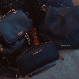 Michael Kor set and Guess backpack.